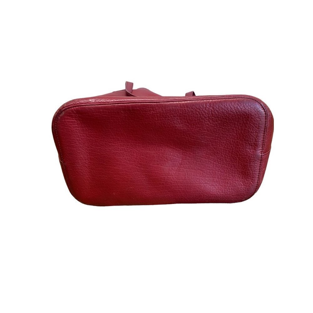 Tory Burch Michelle Extra Large Red Leather Tote - Picture 12 of 14